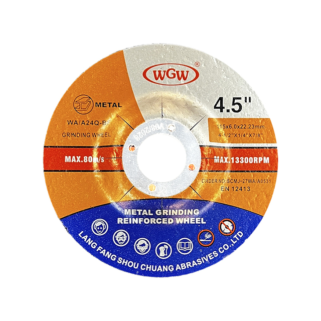 WGW طويل العمر 115 مم × 6.0 × 22.23 مم قرص تقطيع معدني 80 متر/الثانية صلابة عالية طاحونة زاوية محمولة 