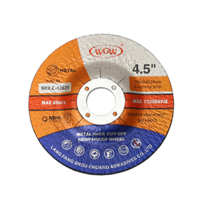 WGW طويل العمر 115 مم × 3.0 × 22.23 مم قرص تقطيع معدني 80 متر/الثانية صلابة عالية طاحونة زاوية محمولة 