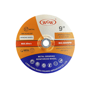 WGW طويل العمر 230 مم × 6.0 × 22.23 مم قرص تقطيع معدني 80 متر/الثانية صلابة عالية طاحونة زاوية محمولة 