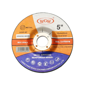 WGW طويل العمر 125 مم × 6.0 × 22.23 مم قرص تقطيع معدني 80 متر/الثانية صلابة عالية طاحونة زاوية محمولة 