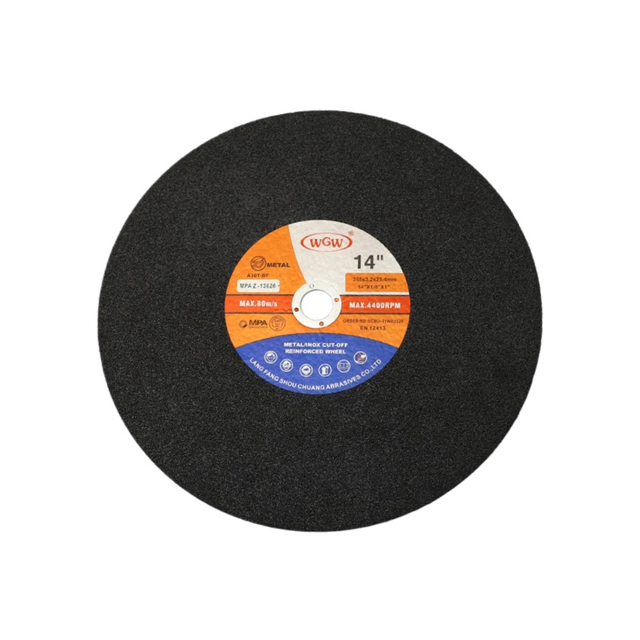 WGW طويل العمر 355 مم × 3.2 × 22.23 مم قرص تقطيع معدني 80 متر/الثانية صلابة عالية طاحونة زاوية محمولة 