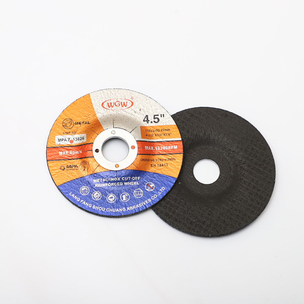 WGW طويل العمر 115 مم × 3.0 × 22.23 مم قرص تقطيع معدني 80 متر/الثانية صلابة عالية طاحونة زاوية محمولة 