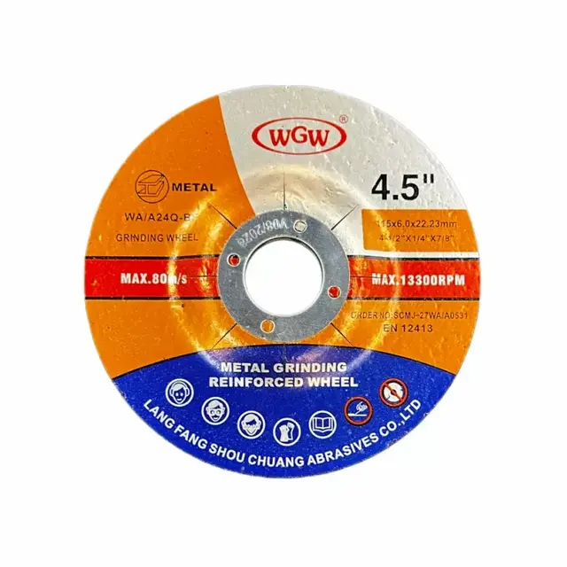 قرص القطع WGW T41-4 بوصة 107x1.2x16mm، قرص أكسيد الألومنيوم المعدني القطع السريع